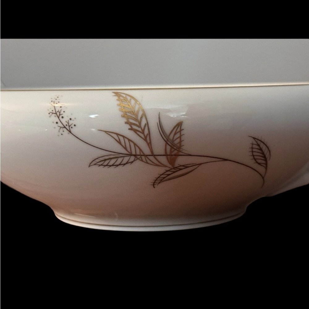 Elegant Noritake Japan 5693 White and Gold Serving Dish Bowl and Lid Vintage - Picture 5 of 7